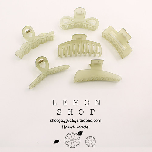 绿色抓夹后脑勺鲨鱼夹