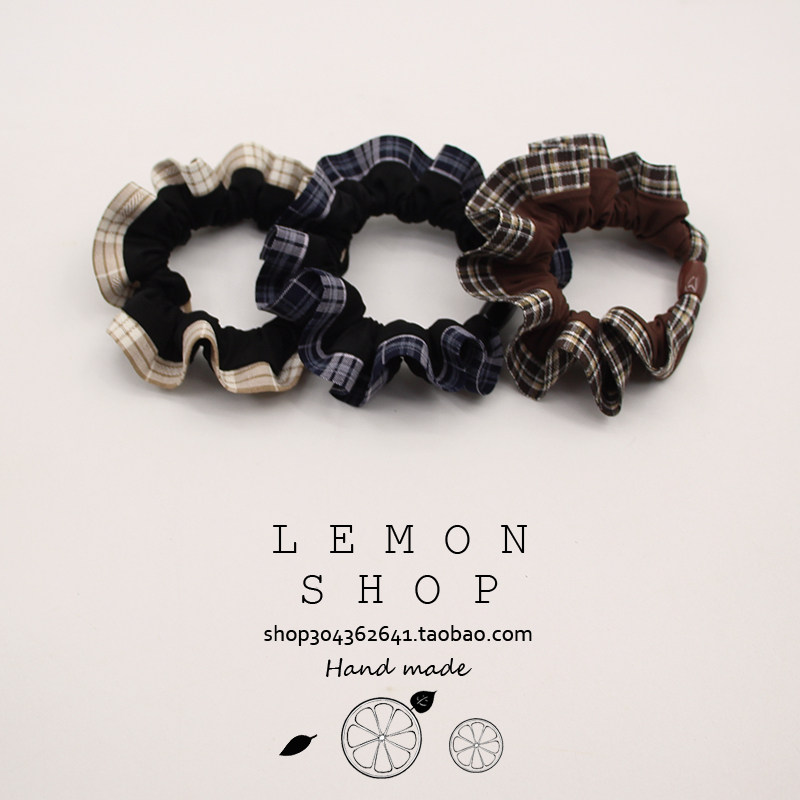 新款高弹力复古格子纹花边小肠发圈秋冬气质优雅马尾头绳发绳发饰,饰品/流行首饰/时尚饰品新,发饰,淘宝优惠券,粉丝福利购,淘宝优惠卷