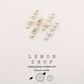 珍珠发夹边夹一字夹韩国侧边鸭嘴夹网红新款 小众设计发卡刘海夹女