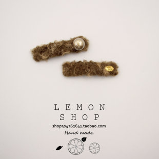 前额侧边刘海发夹bb夹子毛绒秋冬新款 发卡 碎发边夹高级感2025新款