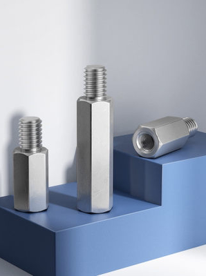 JM铜镀镍单头螺柱六角对边5.5MM