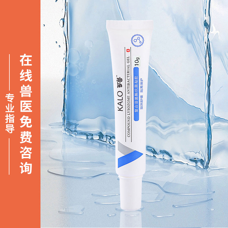 可鲁抗菌凝胶皮肤外用宠物趾间炎专用药复合溶菌酶猫咪狗狗10g
