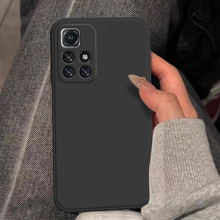 适用于红米note11手机壳5G版新款note11Pro液态硅胶11TPro全包防摔Pro+纯色4g保护套男女石墨色简约超薄软壳