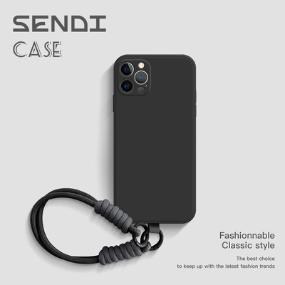 适用于苹果16送编织挂绳手机壳