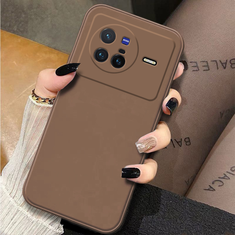 适用于vivoX80新款沙漠金软壳