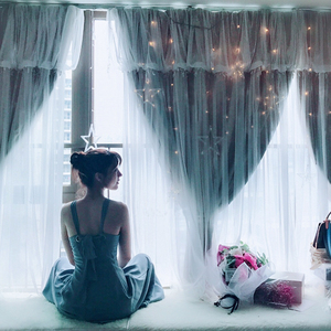 ins公主风简约遮光窗帘