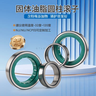 固态油NJ210圆柱滚子免维护轴承