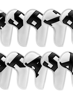 10个装铁杆套高尔夫球杆套GOLFCLUB保护套多彩数字渐变PASX456789