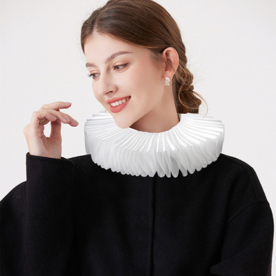 2025纯手工宫廷贵族文艺假领复古