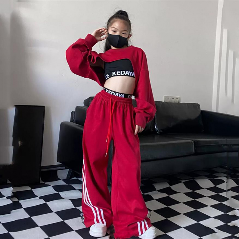 童装春夏潮酷女童爵士舞嘻哈演出