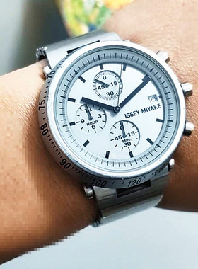 适配三宅一生表带Issey Miyake SILAZ002 TRAPEZOID钢表带配件男