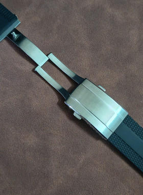 力亮表业卡西欧机械表EFK100硅胶表带EFK100防水硅胶凹口表带配件