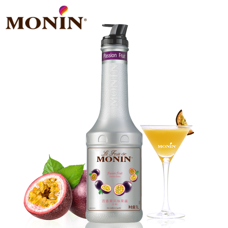 莫林MONIN百香果风味果酱瓶装100