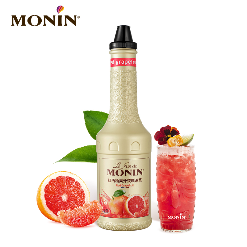 莫林红西柚果汁风味饮料浓浆1L
