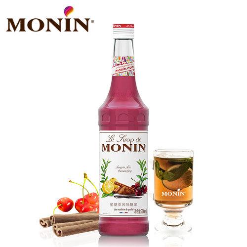 莫林MONIN圣基亚风味糖浆玻璃瓶