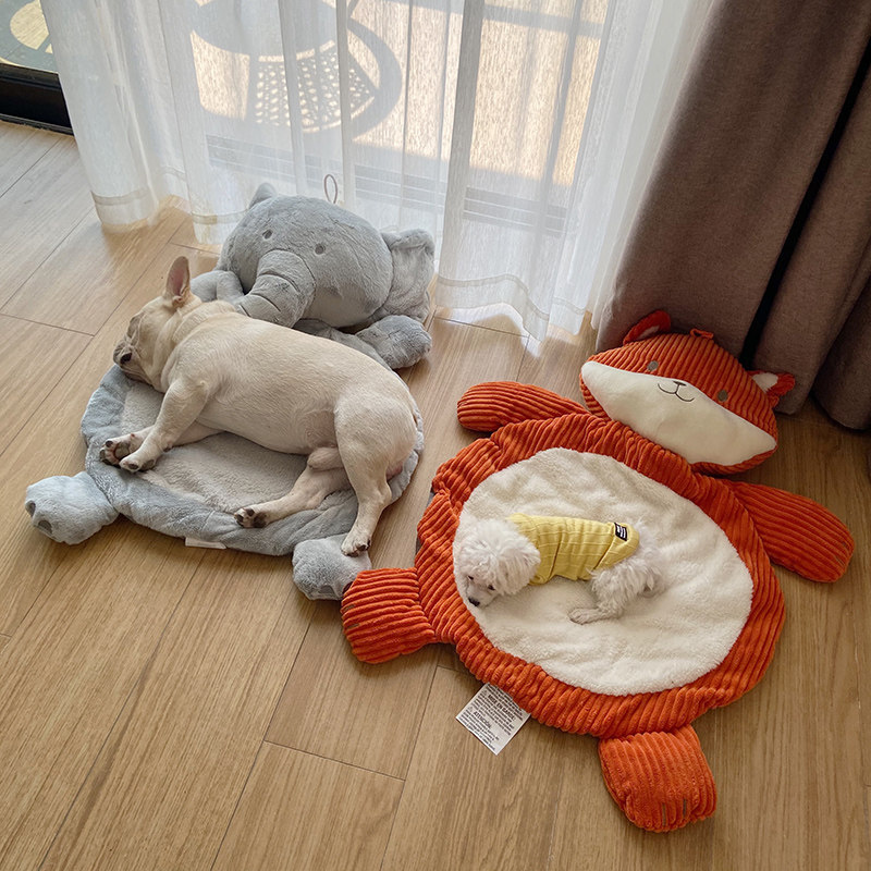 外贸秋冬宠物垫子毛绒卡通可爱狗窝小型法斗幼犬比熊床垫睡垫保暖,宠物/宠物食品及用品,猫狗垫子,淘宝优惠券,粉丝福利购,淘宝优惠卷