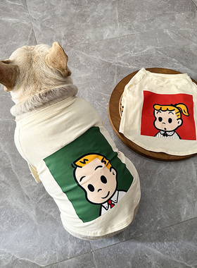 夏季薄款宠物衣服法斗比熊博美雪纳瑞泰迪狗狗猫咪冰丝棉透气T恤