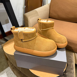 巨好看保暖拉链羊毛棉鞋 雪地靴女款 2353厚底加绒爆款 冬季 2025新款