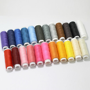 402小卷红色线黑色线团手缝针线常规彩色家用手工缝衣线缝纫机线