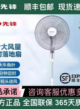 先锋电风扇立式家用落地扇可调节