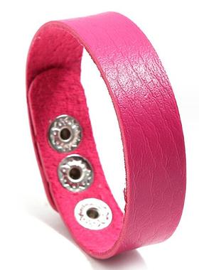 韩版皮革手链女男简约百搭彩色学生手链情侣配饰可调节手环Diy