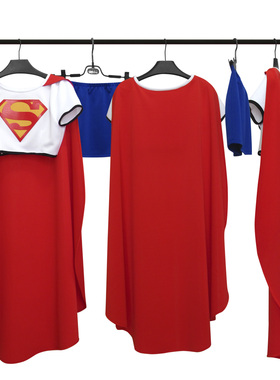 DC漫画电影超女cos服 女超人动漫超级英雄supergirl cosplay服装