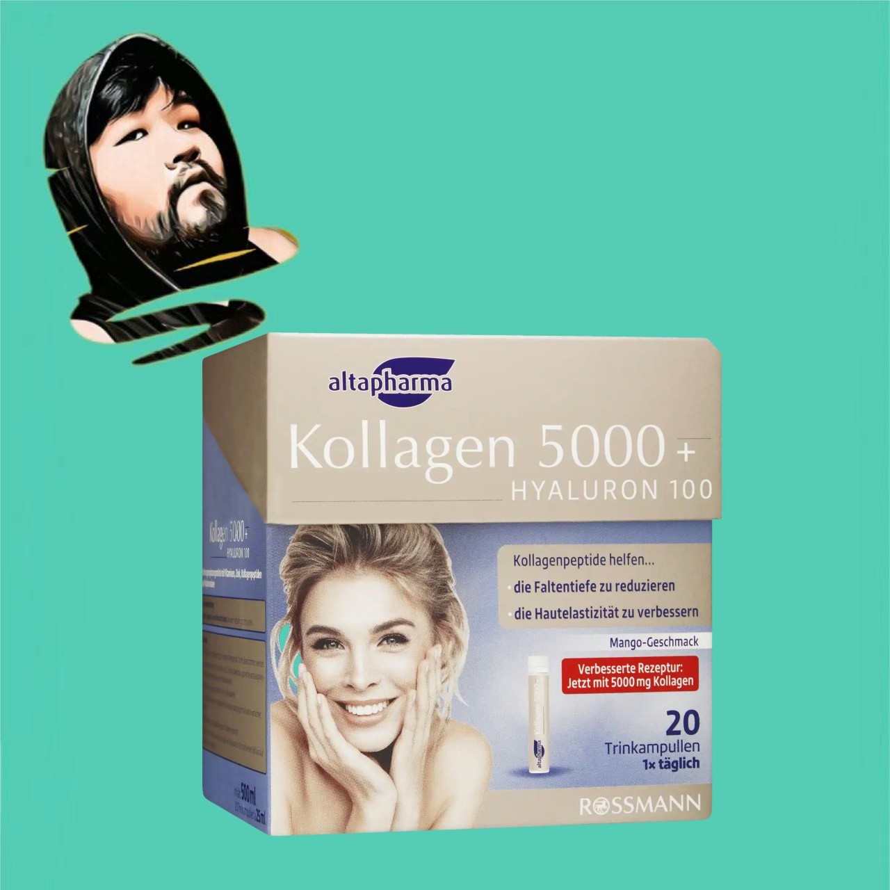 德国直邮满300包邮Altapharma胶原蛋白透明质酸复合维生素500g