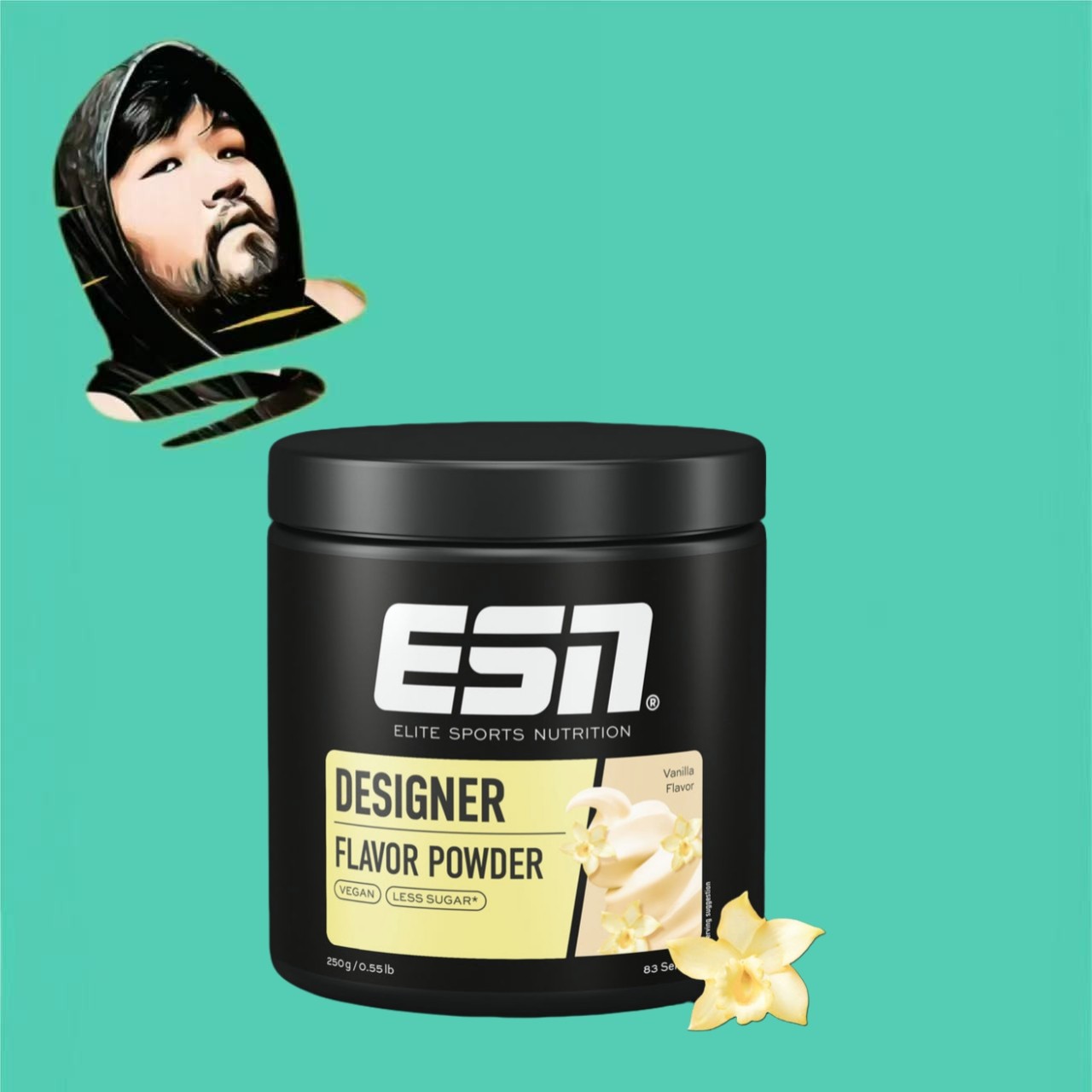 德国直邮【全场满300包邮】ESN香草设计师风味粉250g