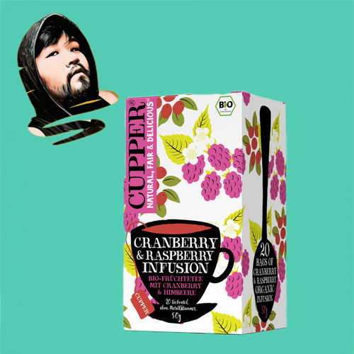 德国直邮【全场5盒包邮】cupper有机醋栗树莓水果茶50g