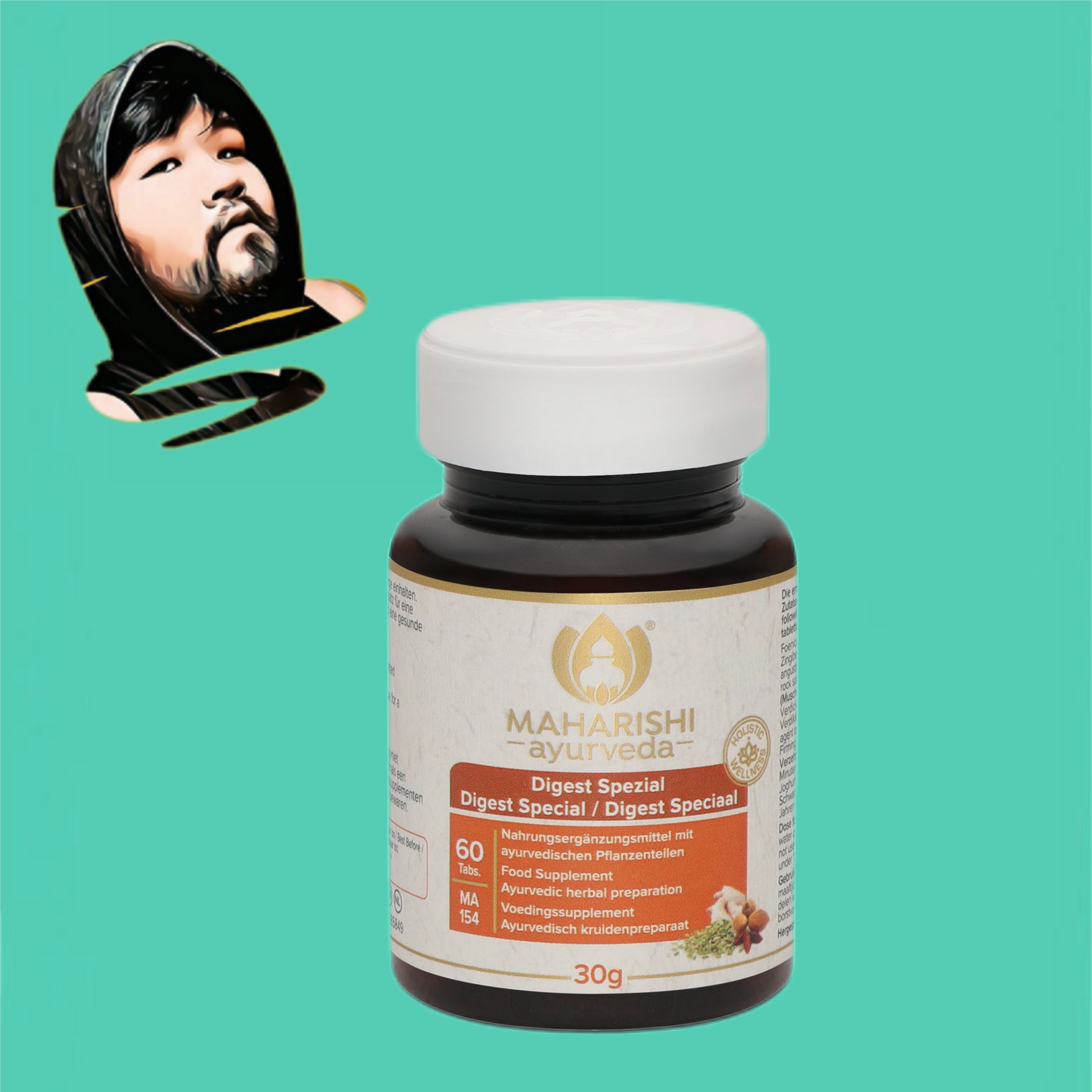 德国直邮满300包邮MAHARISHI AYURVEDA阿育吠陀特别草药维生素30g