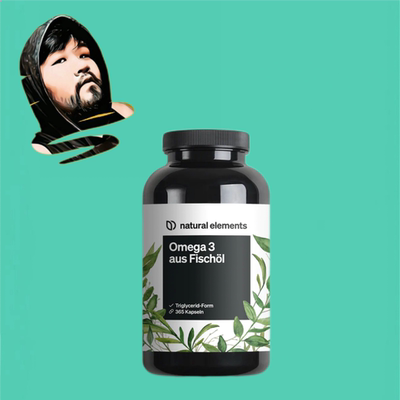 德国直邮【全场300包邮】Natural elements  omega3鱼油囊粒365粒
