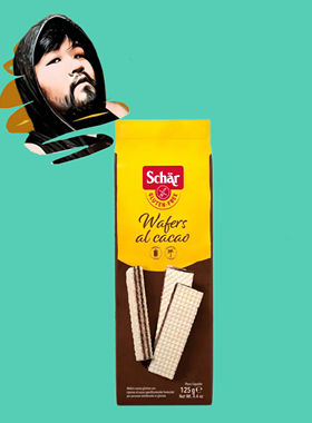 德国直邮【全场满300包邮】Schar无麸质巧克力华夫脆125g