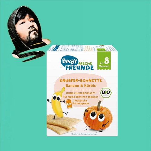 德国直邮全场满300包邮Freche Freunde8个月+有机香蕉南瓜脆84g