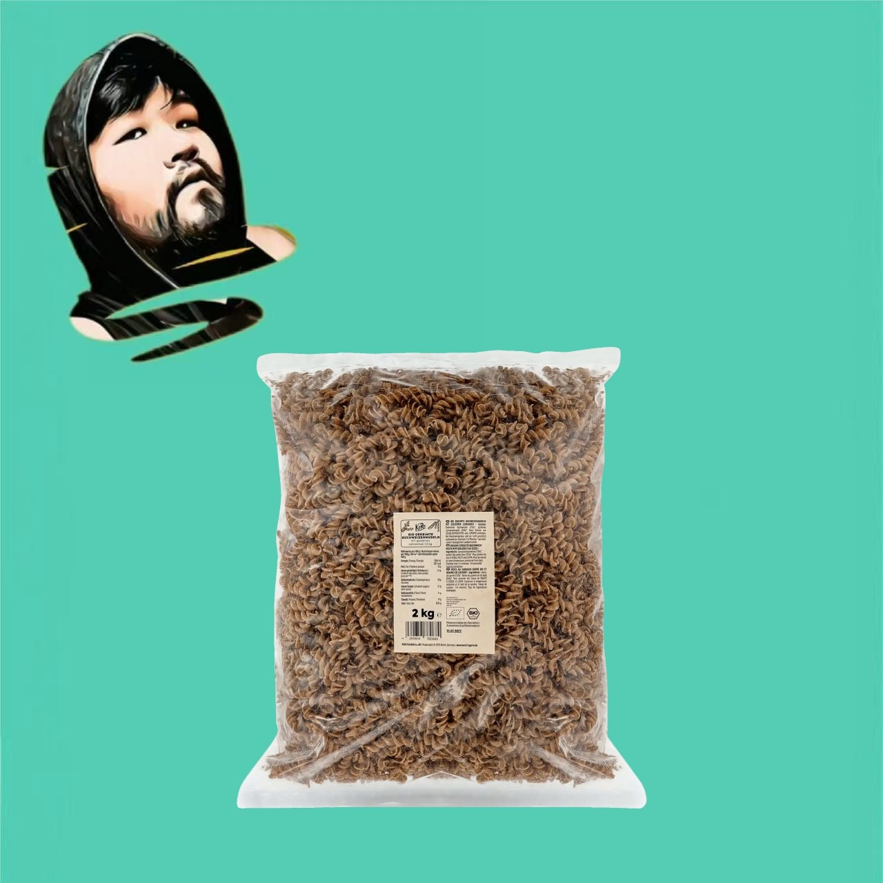 德国直邮【全场满300包邮】KORO有机麦芽面条2kg