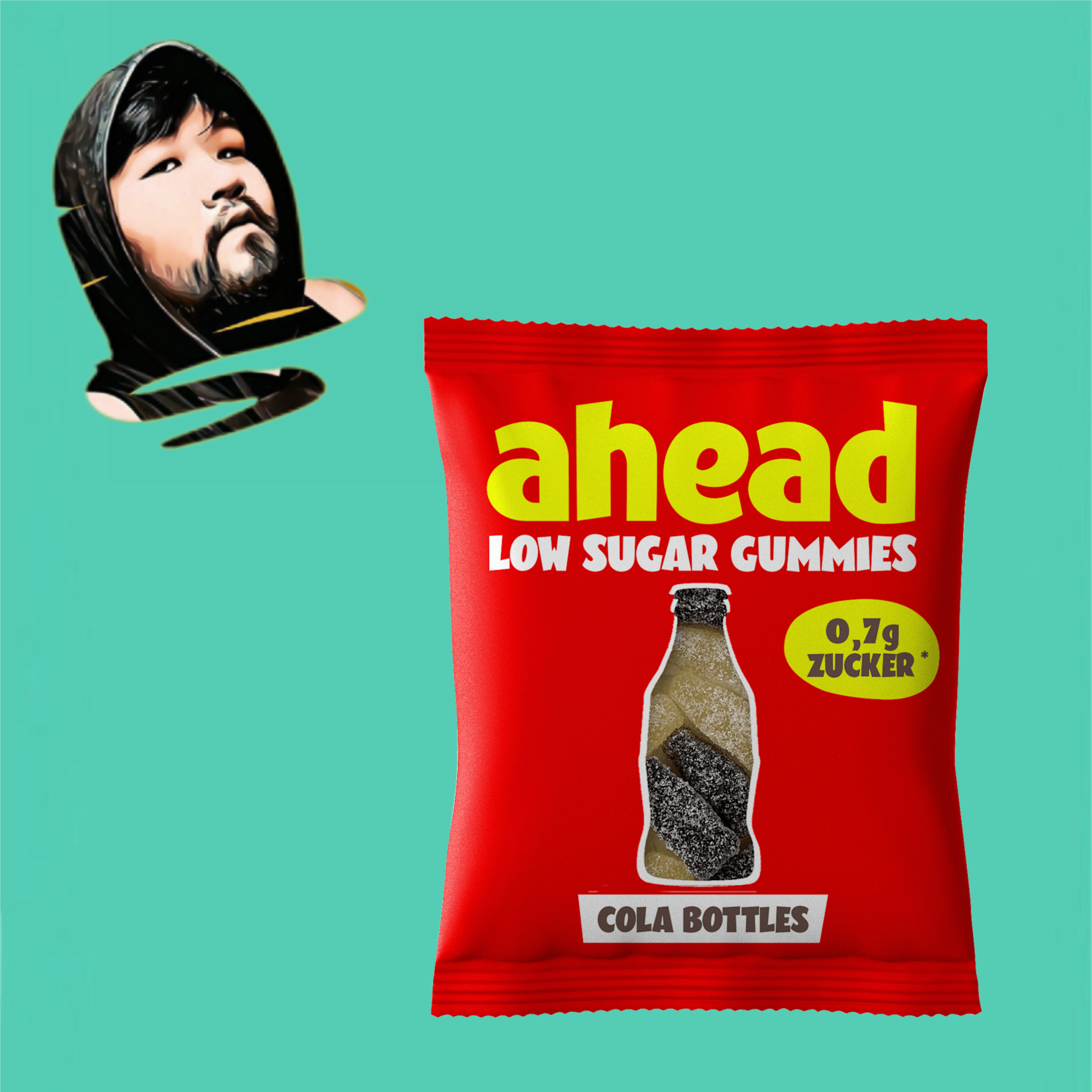 德国代购【全场满300包邮】ahead低糖可乐软糖50g