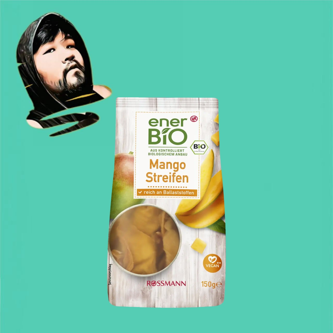 德国直邮【全场满300包邮】ener bio有机芒果干150g