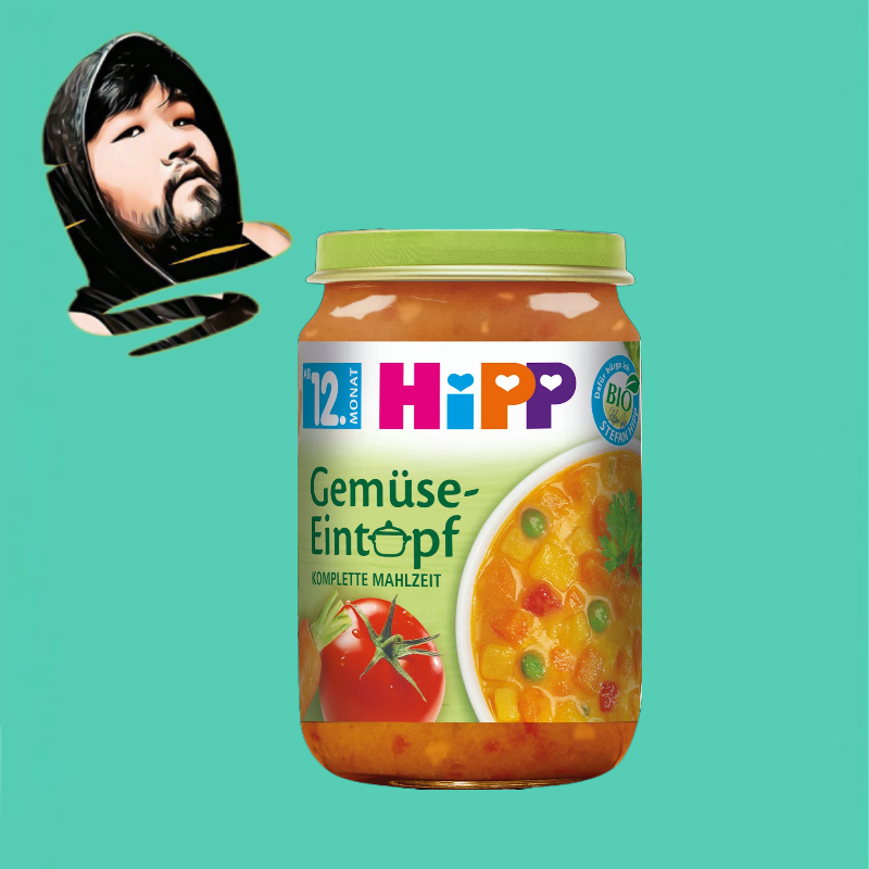 德国直邮【满300包邮】Hipp有机12个月+炖蔬菜宝宝辅食250g