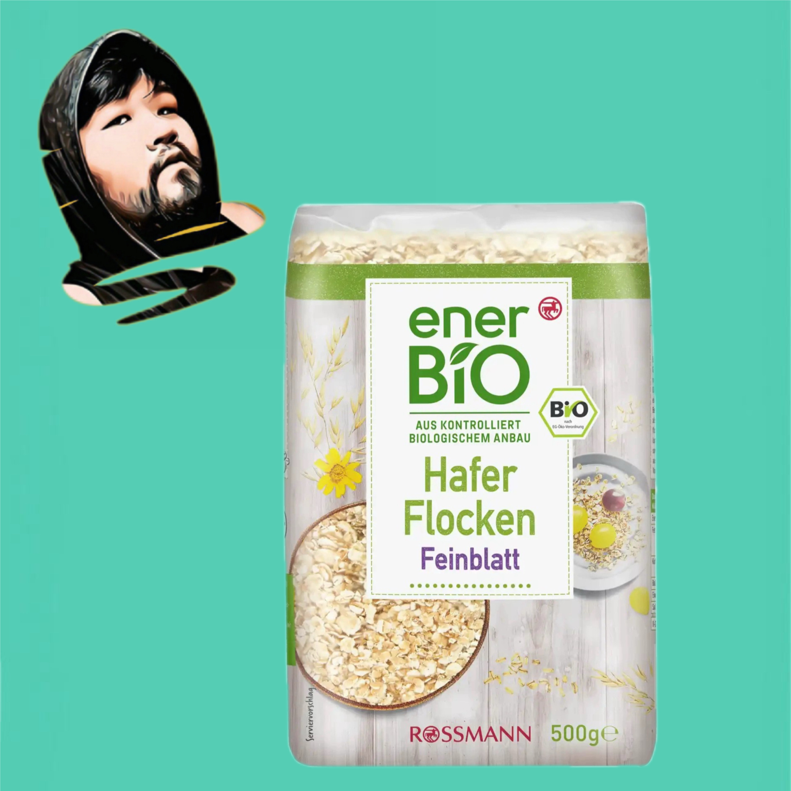 德国直邮【全场满300包邮】ener bio有机燕麦片500g