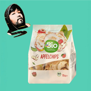 包邮 bio有机风干苹果片70g 全场满300 德国直邮