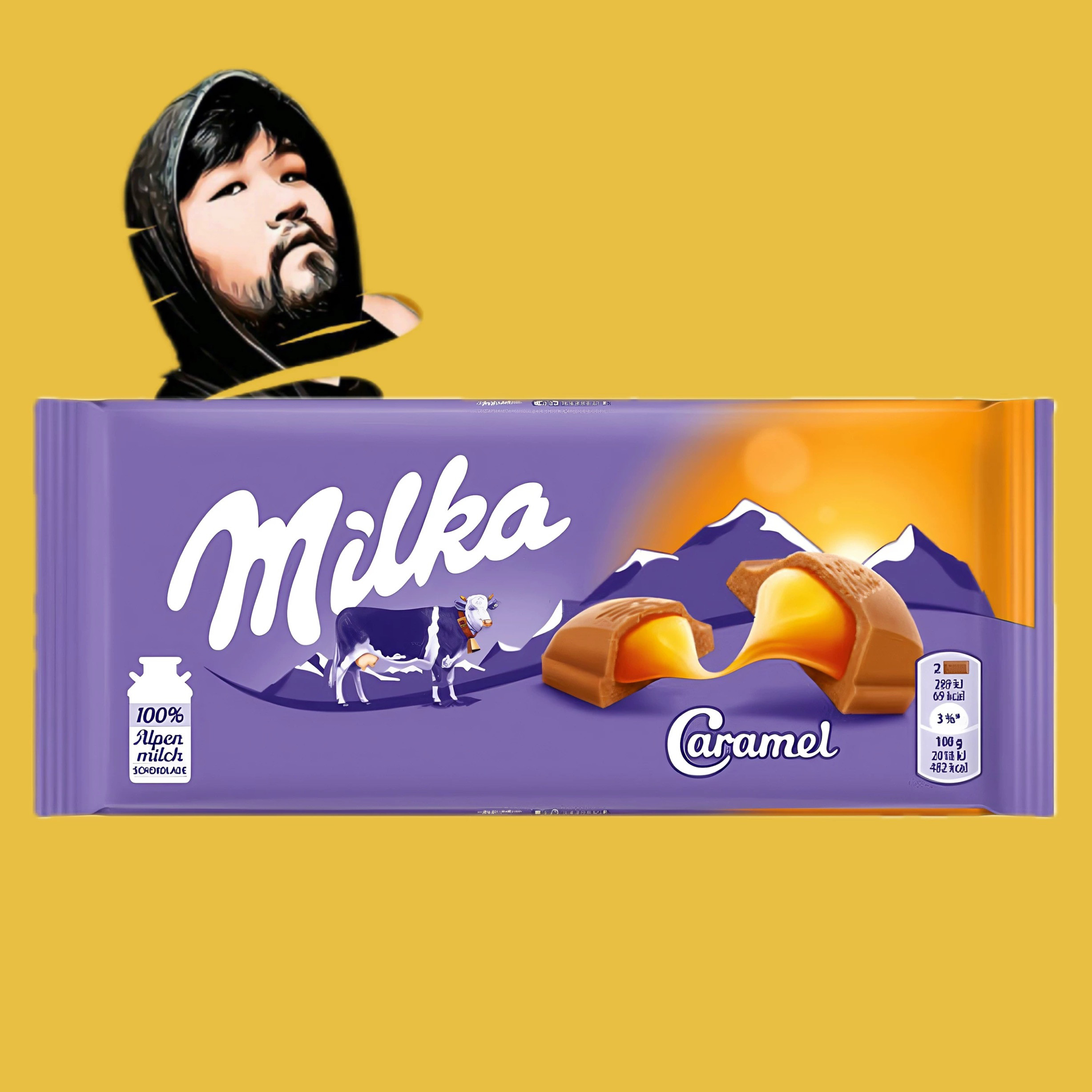 德国直邮【全场满300包邮】Milka妙卡焦糖夹心牛奶巧克力100g