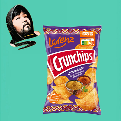 德国直邮【全场满300包邮】Lorenz非洲风味薯片150g