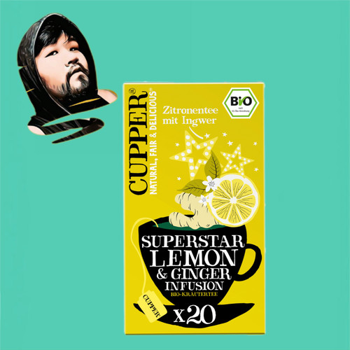 德国直邮【全场5盒包邮】cupper有机柠檬姜茶50g