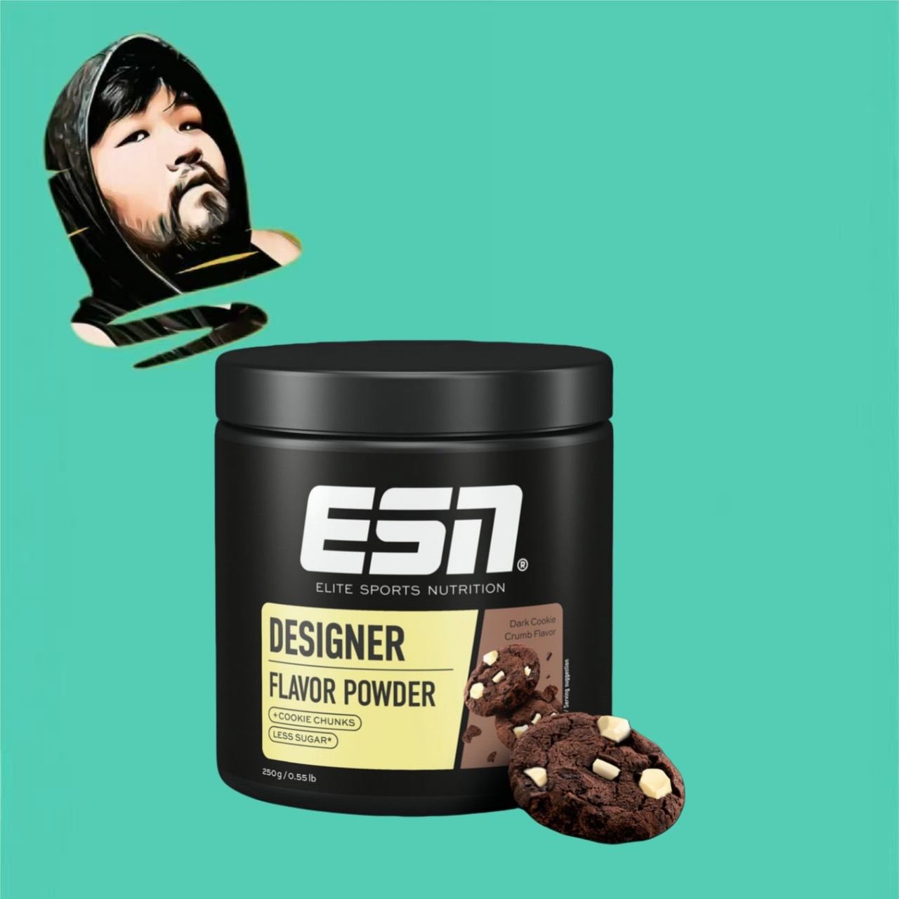 德国直邮【全场满300包邮】ESN深色饼干碎设计师风味粉250g