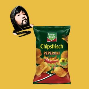 德国直邮满300包邮funny-frisch 意大利鲜辣味非油炸薯片150g