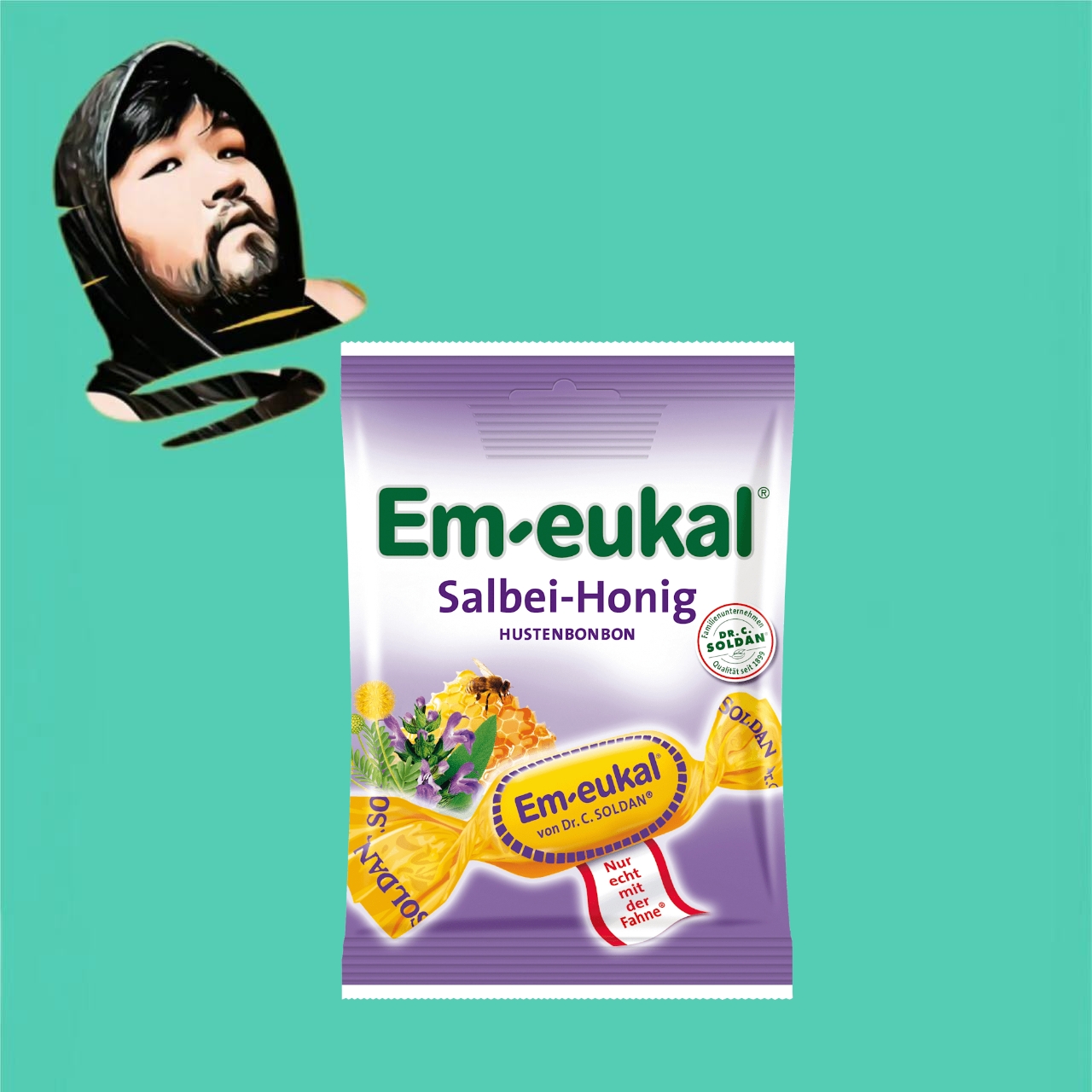 德国直邮【全场满300包邮】Em-eukal蜂蜜鼠尾草糖75g