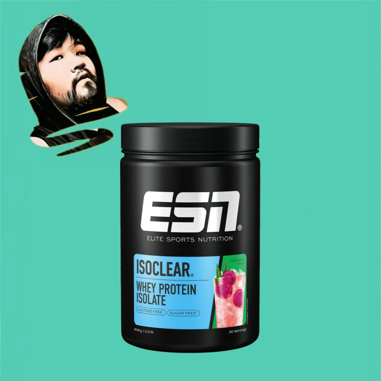 德国直邮【全场满300包邮】ESN仙人掌果分离乳清蛋白粉908g