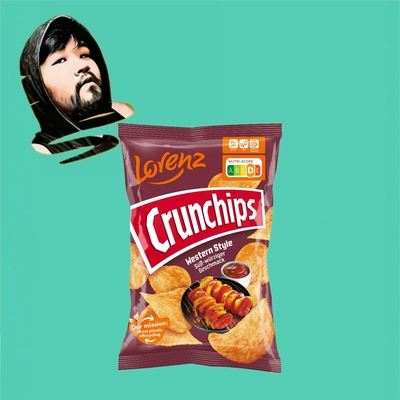 德国直邮【全场满300包邮】Lorenz西部酥脆薯片150g