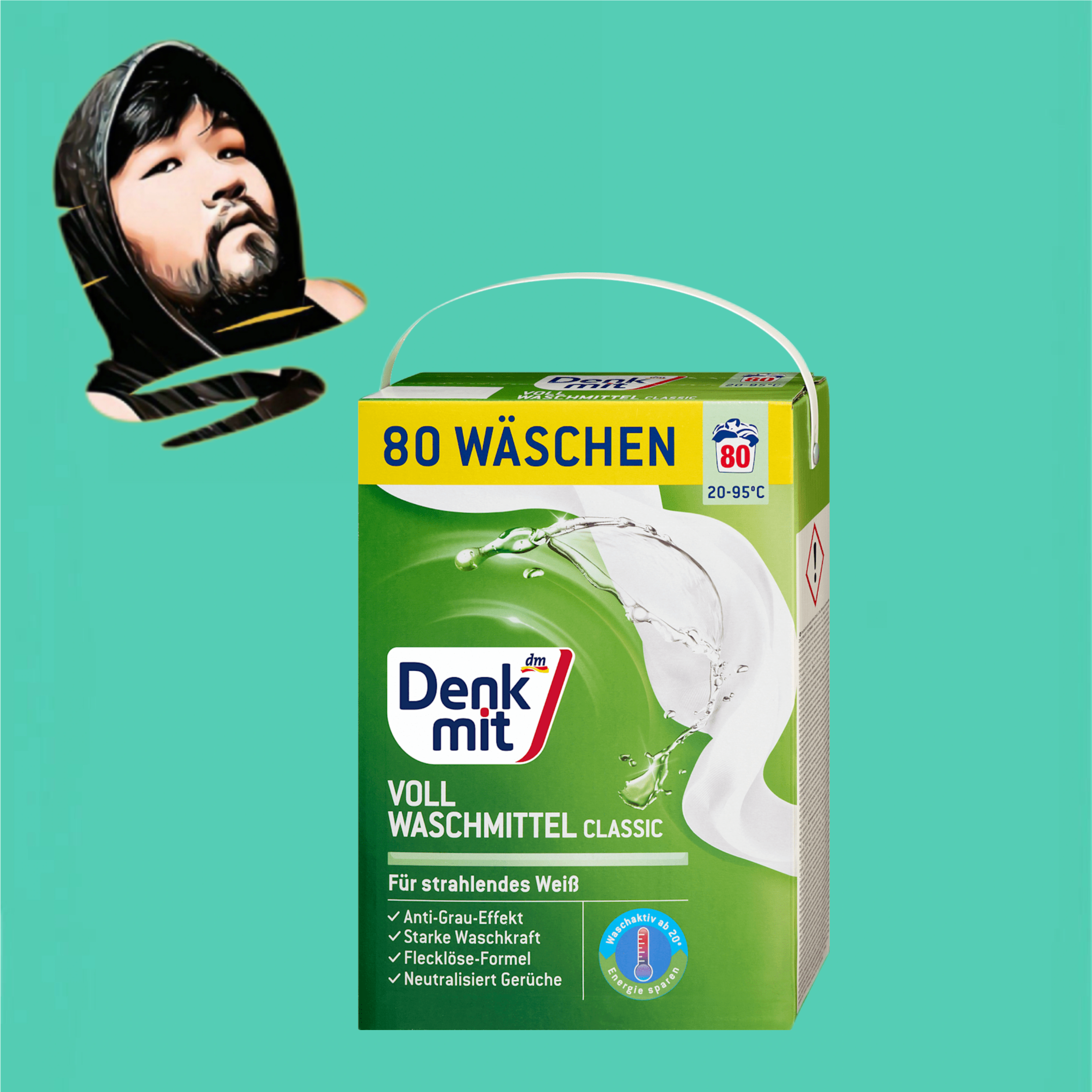 德国直邮【全场满300包邮】Denkmit洗衣粉5.2kg