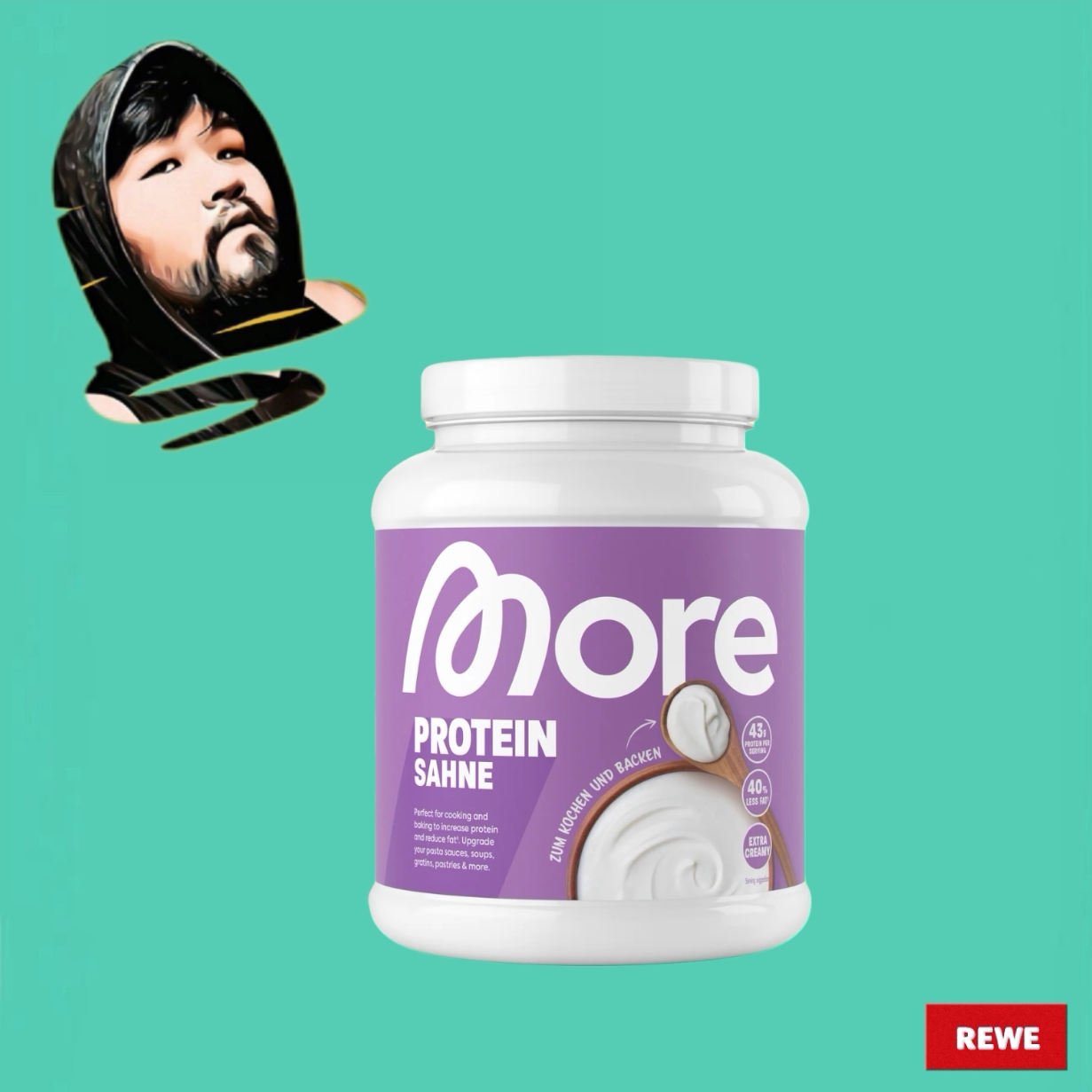 德国直邮【全场满300包邮】More蛋白奶油-鲜奶油口味600g