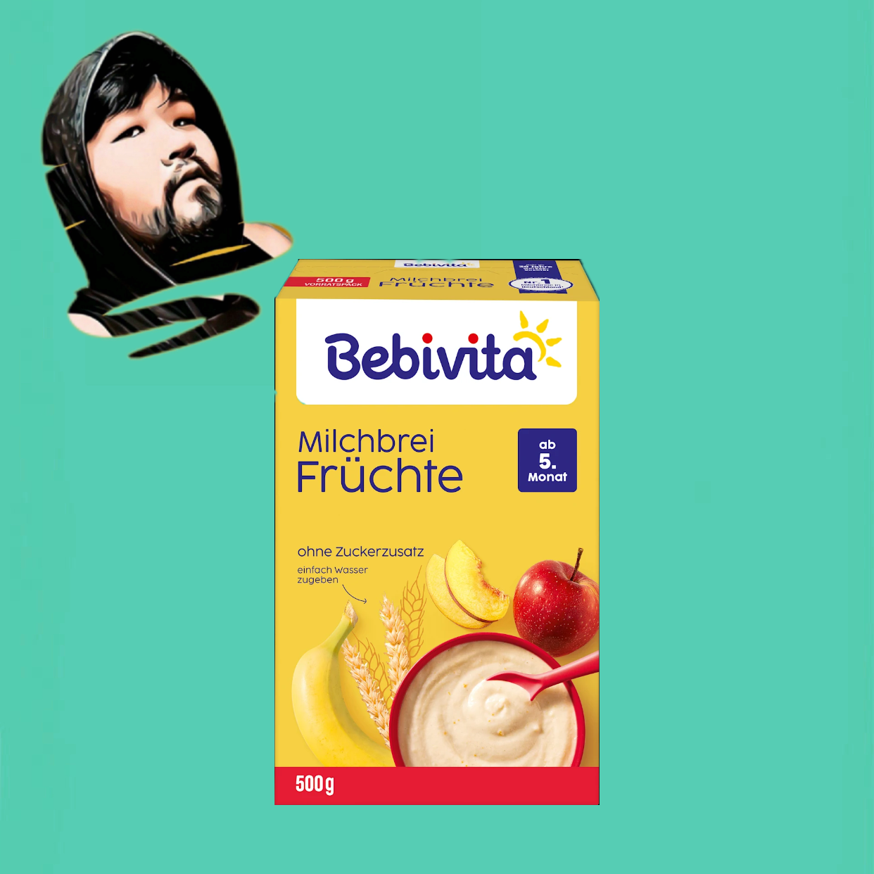 德国直邮【全场满300包邮】bebivita6个月+水果奶糊500g